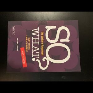 So What? with Readings The Writer's Argument